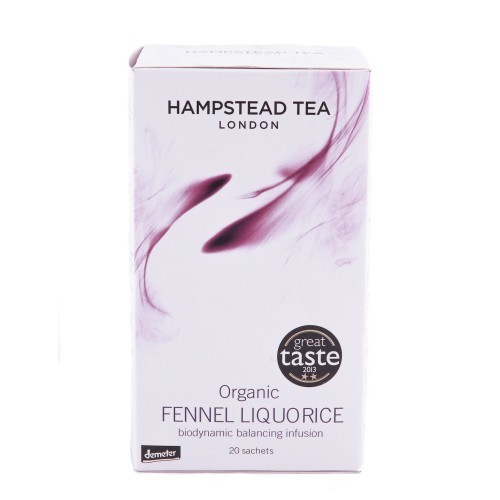 Tisane Organic Fennel Liquorice, Hampstead Tea, 20 Bustine