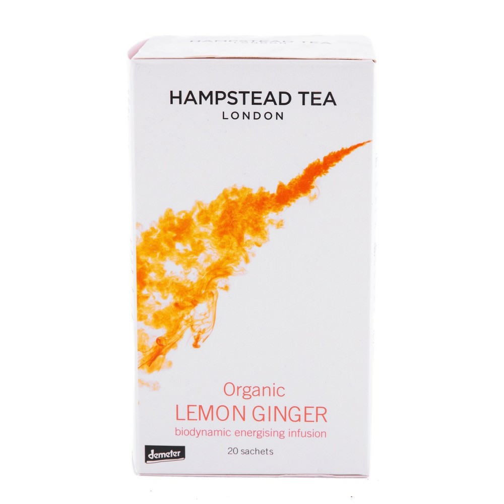 Tisane Organic Lemon Ginger, Hampsted Tea, 20 Bustine