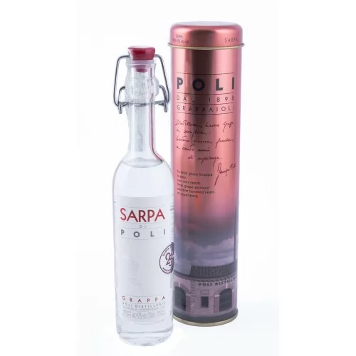 Grappa Sarpa Poli, Scatola Latta 100ml