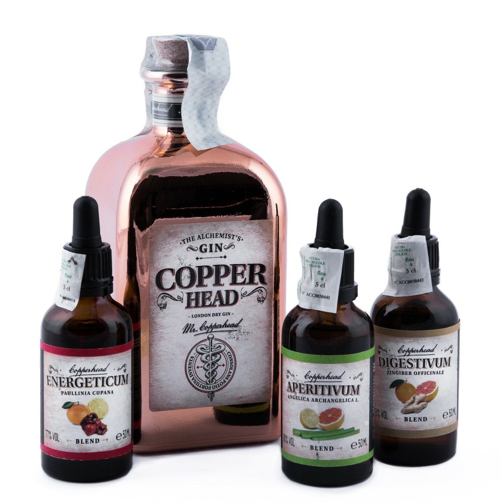 Gin Copper Head, set Mixology con Scatola