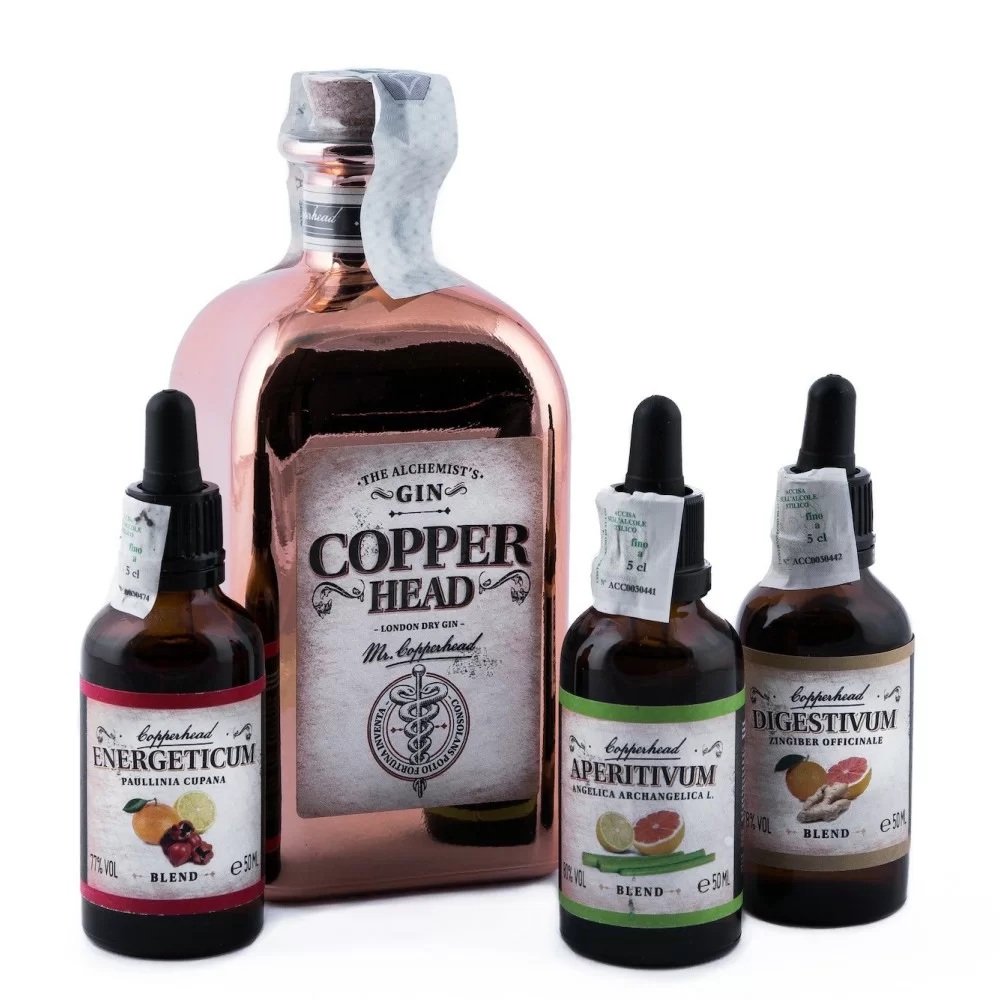 Gin Copper Head, set Mixology con Scatola Gin Copper Head, set Mixology con Scatola
