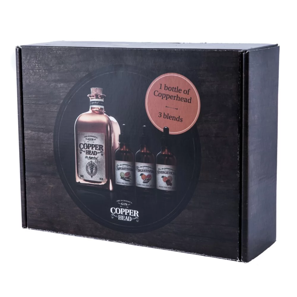 Gin Copper Head, set Mixology con Scatola Gin Copper Head, set Mixology con Scatola