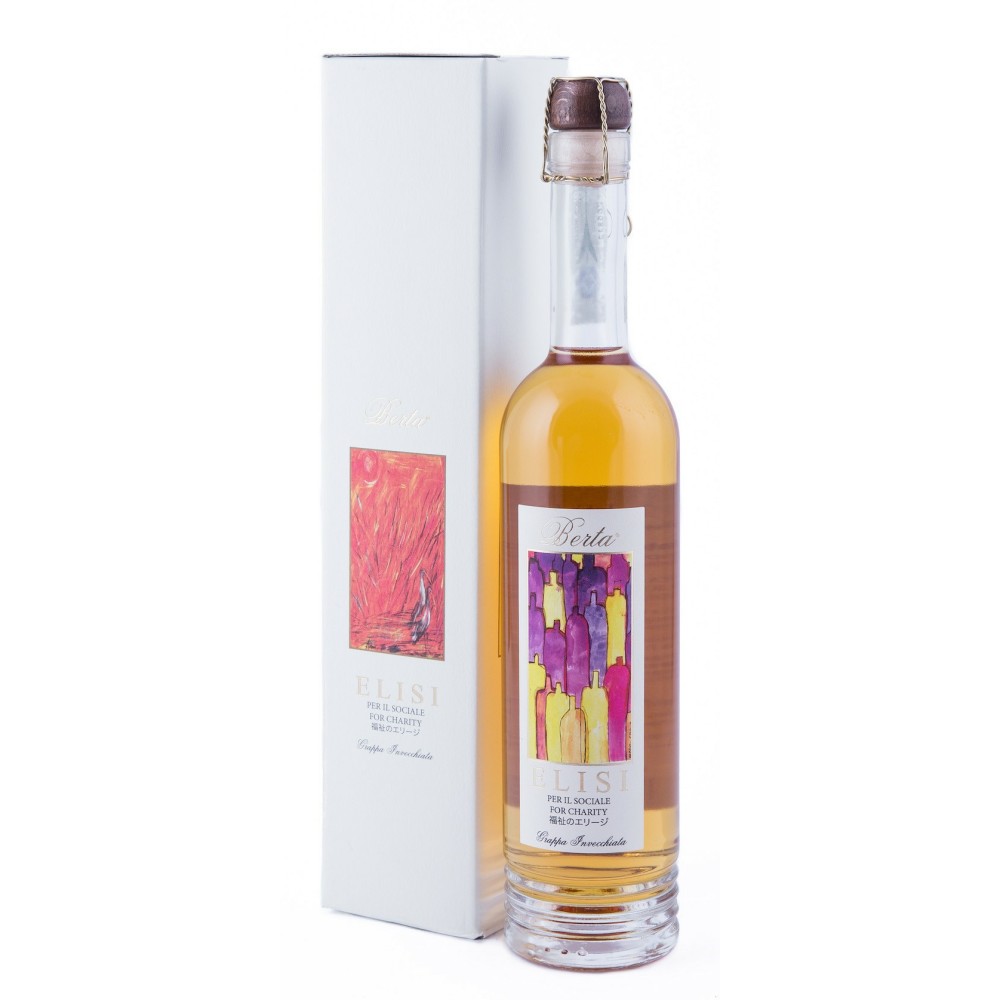 Grappa Elisi Invecchiata, Berta, 50 cl scatola