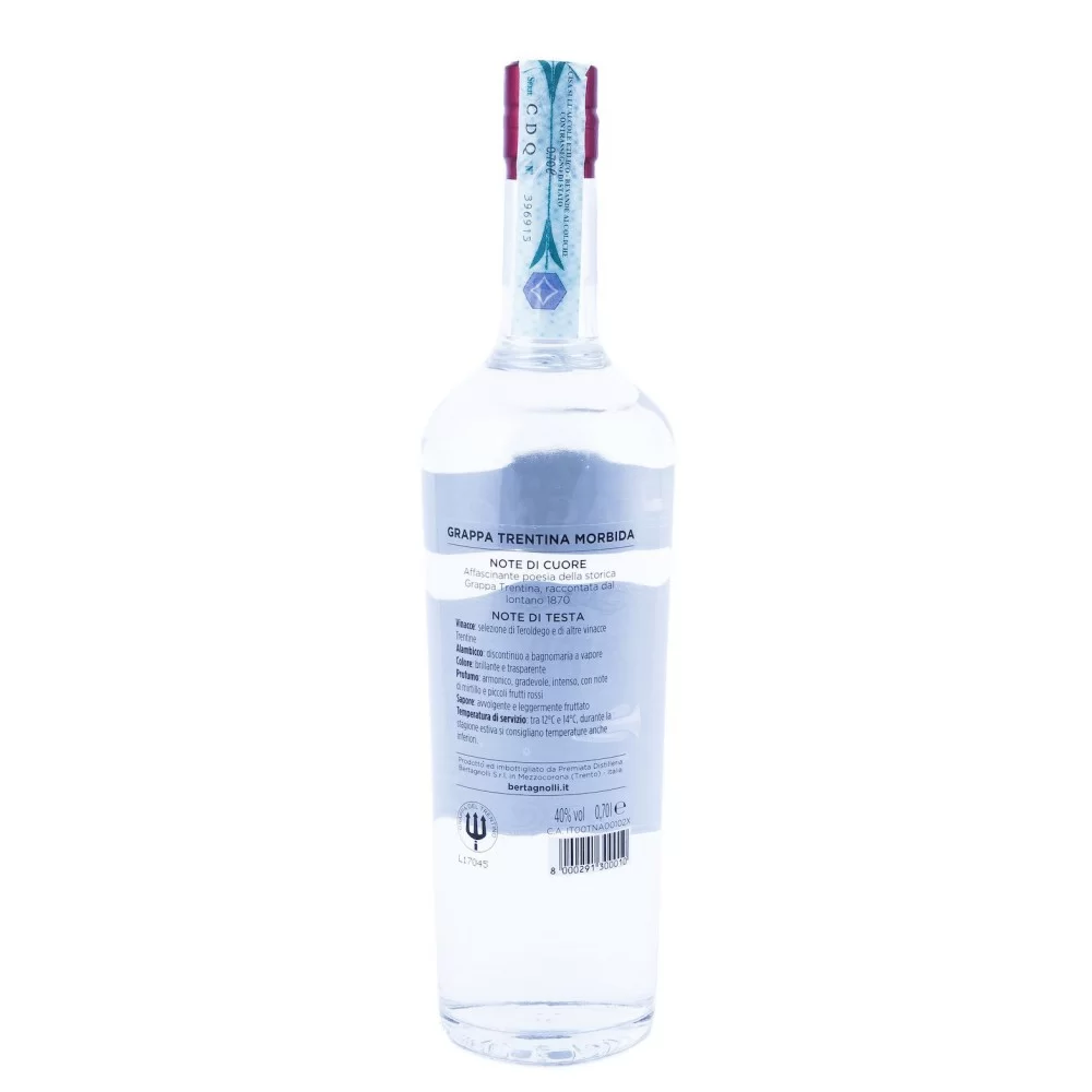 Grappa Trentina Morbida, Gran Grappino Bertagnolli, 70cl