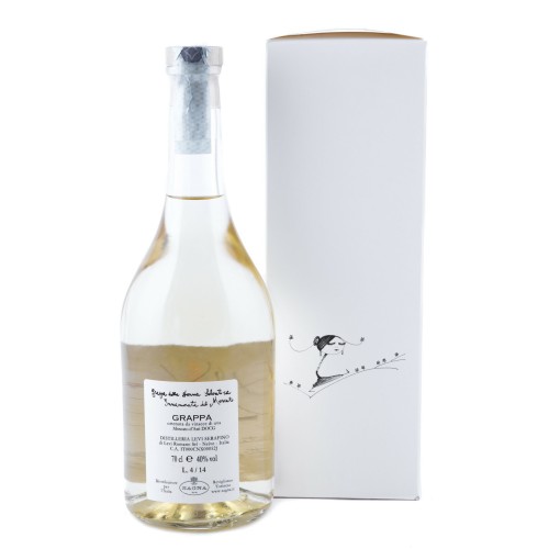Grappa Della Donna Che Scavalca Innamorata del Moscato Romano Levi  70cl con Scatola