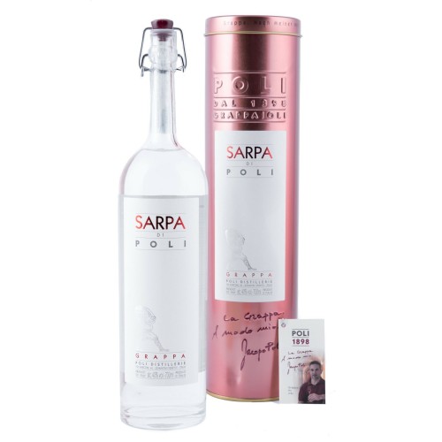 Grappa Sarpa Bianca Poli 70cl Scatola Latta