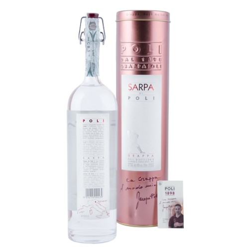 Grappa Sarpa Bianca Poli 70cl Scatola Latta