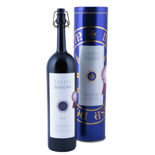 Grappa Poli di Bolgheri Sassicaia Scatola in Latta 70ml