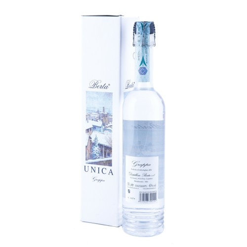 Unica Grappa Bianca 50 cl Berta con scatola