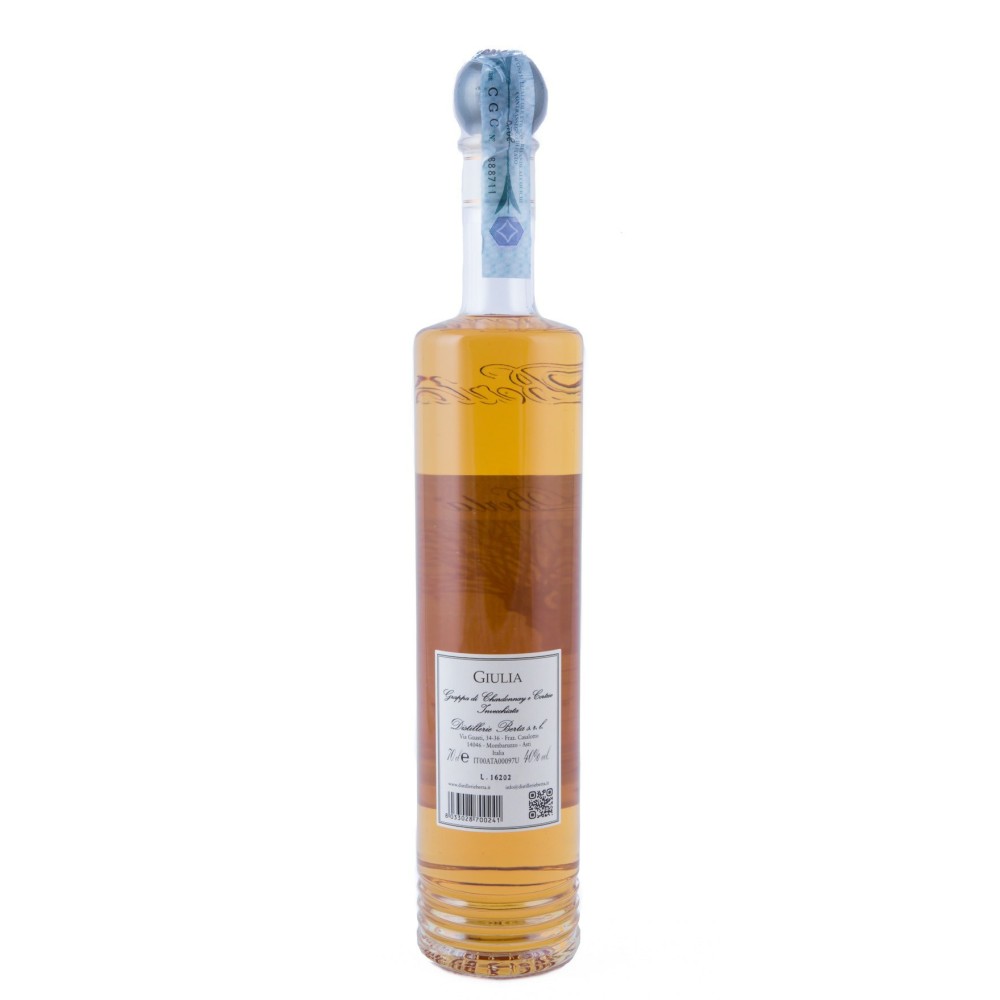 Giulia Grappa di Chardonnay e Cortese Invecchiata Berta 70cl