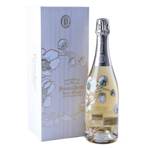 Champagne Brut Belle Epoque Blanc de Blancs Perrier jouet 2004 Cassetta Legno