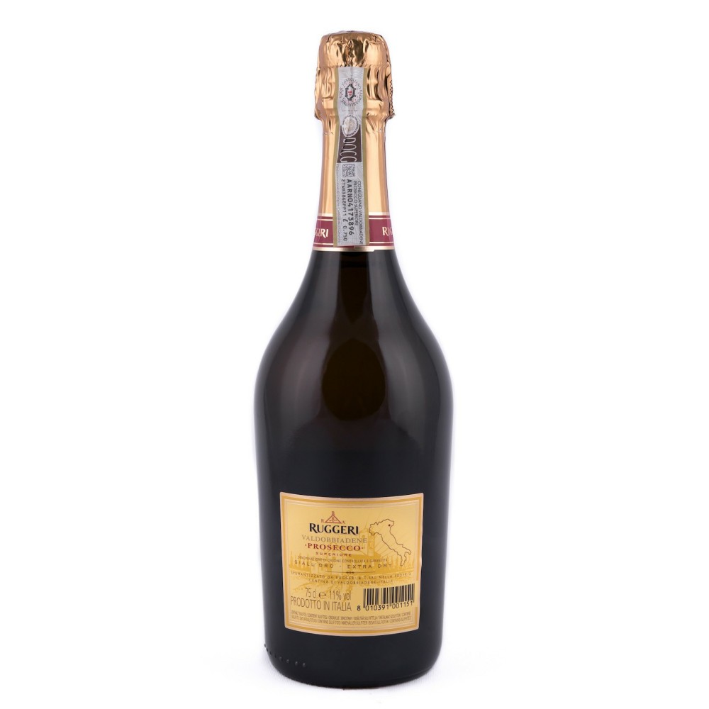 Ruggeri Prosecco Valdobbiadene Extra Dry Giall'Oro 750ml