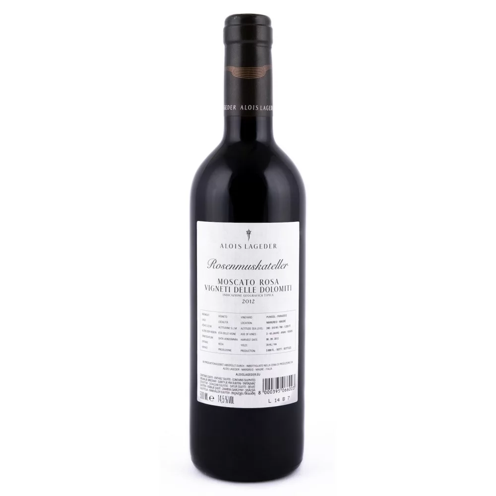 Vino Italia Rosenmuskateller 2012 Moscato Rosa Alois Lageder Dolomiti