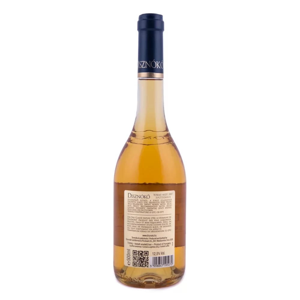 Vino Ungheria Disznoko 5 puttonyos 2007 Tokaji Aszu
