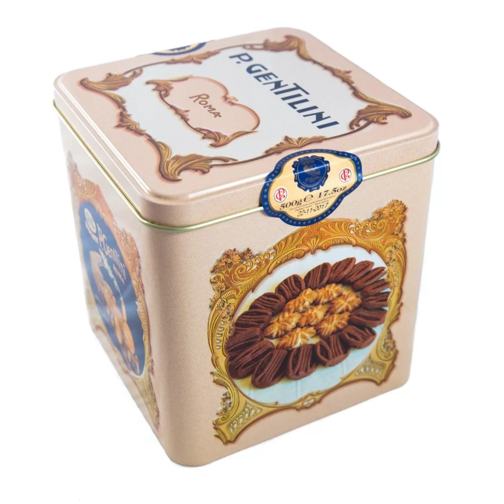 Biscotti da Tè Gentilini Scatola Latta 500g Biscotti da Tè Gentilini Scatola Latta 500g