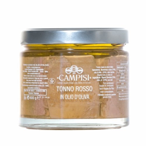 Campisi Tonno Rosso a Tranci in Olio di Oliva 600g