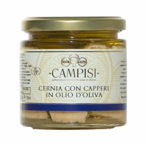 Campisi Cernia con Capperi in Olio di Oliva 220g