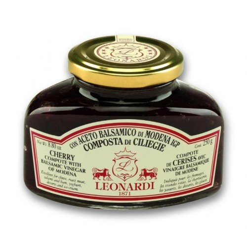 Leonardi Composta di Ciliegie con Aceto Balsamico di Modena IGP