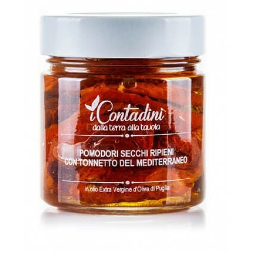 I Contadini Pomodori Secchi ripieni con Tonnetto del Mediterraneo