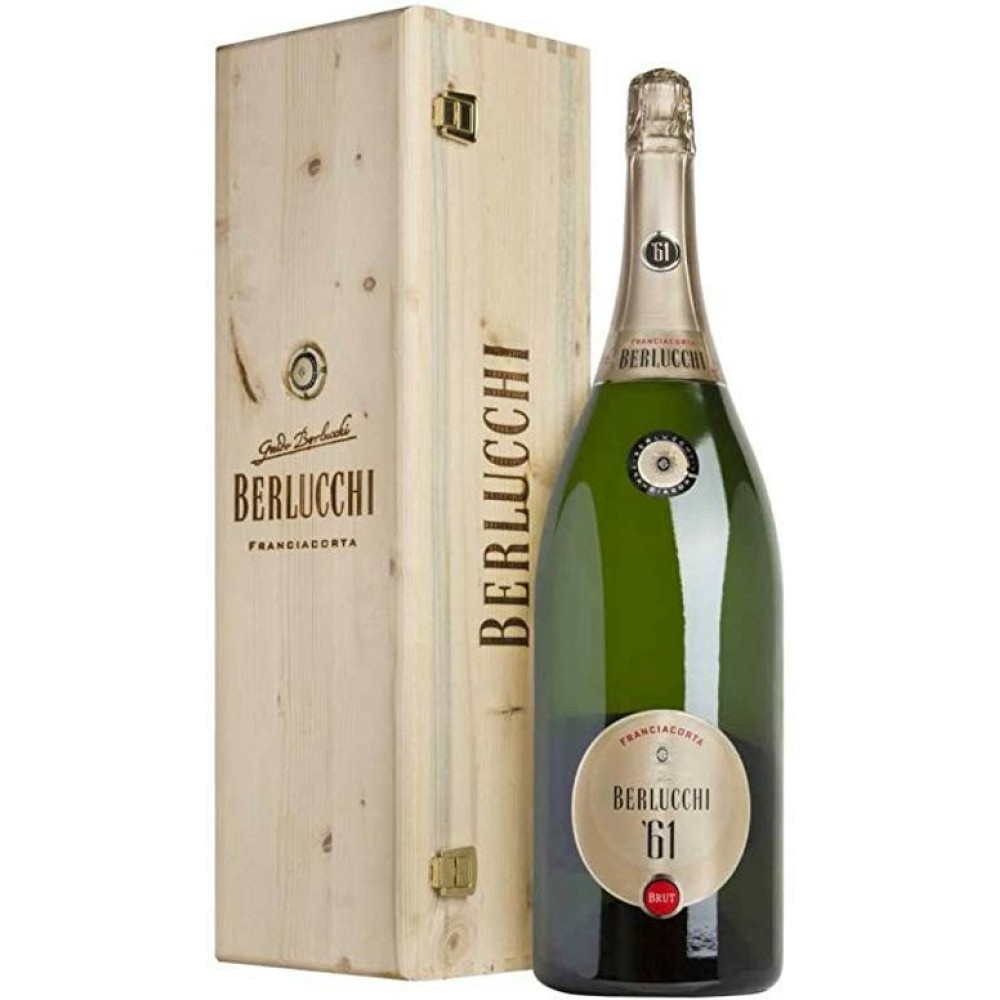 Berlucchi 61 Franciacorta Brut Jeroboam 3l Cassa in Legno