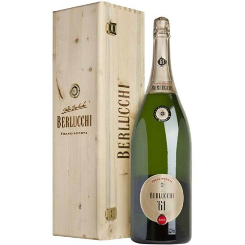 Berlucchi 61 Franciacorta Brut Jeroboam 3l Cassa in Legno