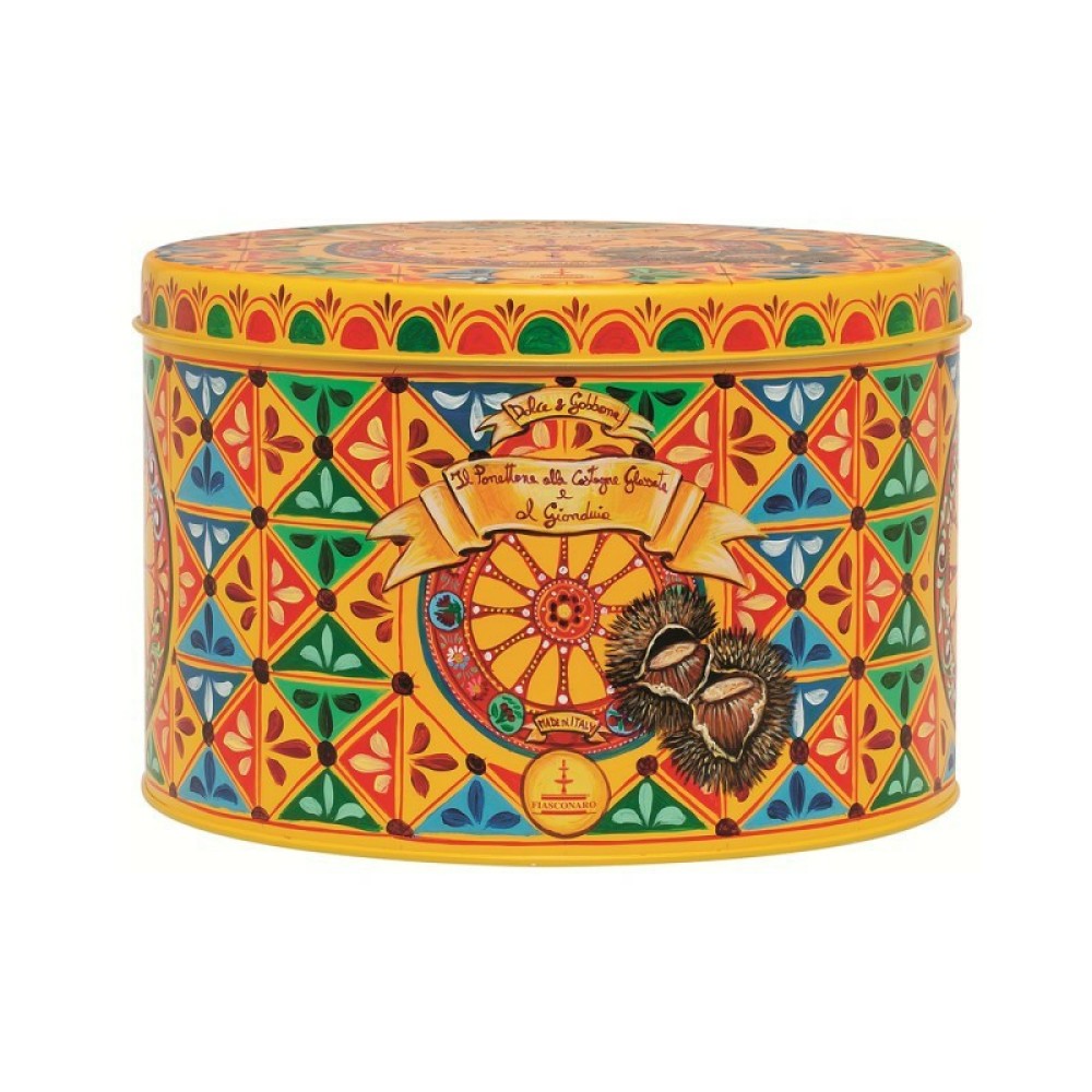 Fiasconaro Panettone Dolce e Gabbana alle Castagne Glassate e Gianduja 1Kg