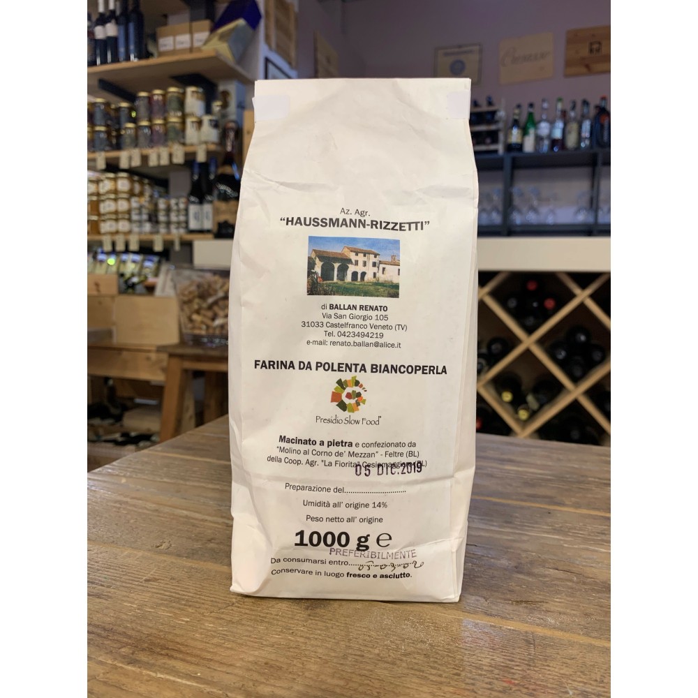 Az Agricola Haussman - Rizzetti Farina di Polenta Bianco Perla 1kg