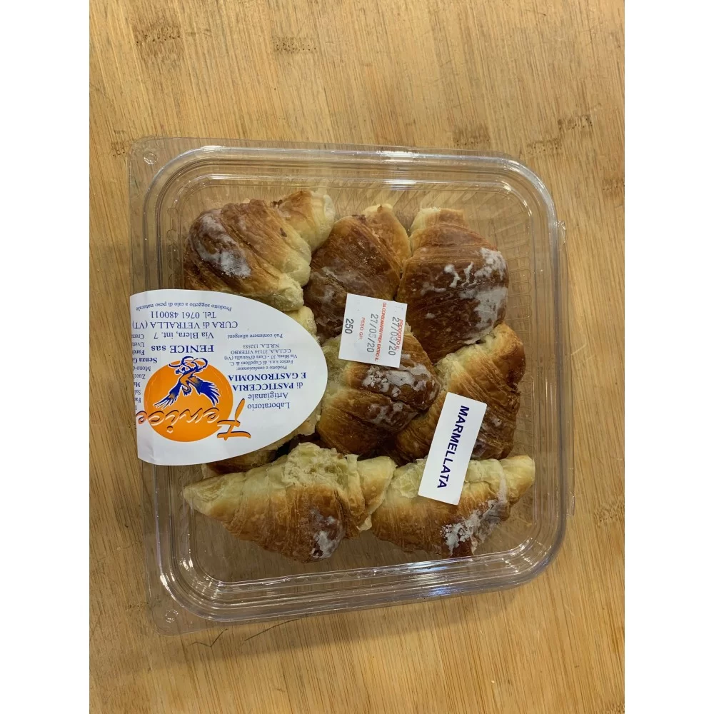 La Fenice Pasticceria Artigianale Cornettini alla Marmellata 250g