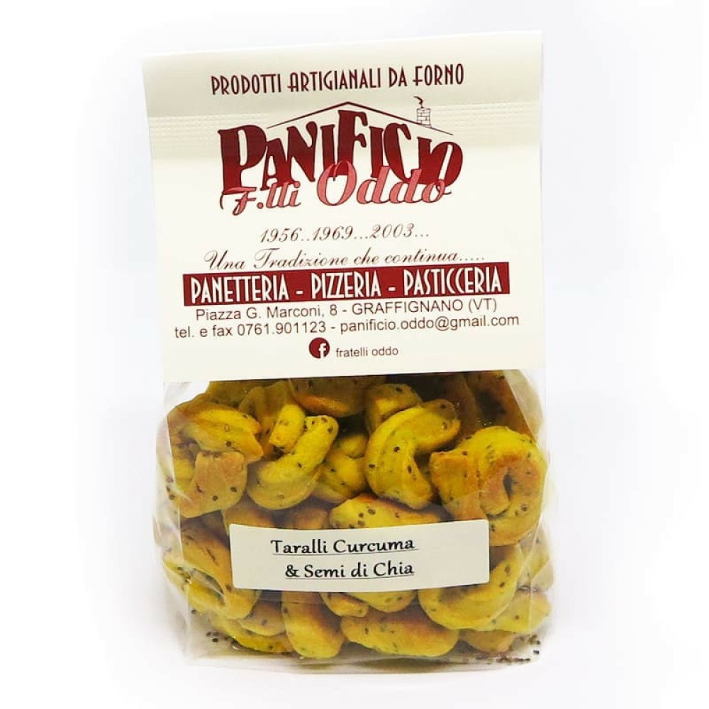 Panificio F.lli OddoTaralli Curcuma e Semi di Chia