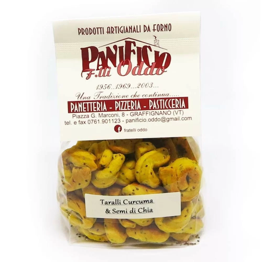 Panificio F.lli OddoTaralli Curcuma e Semi di Chia