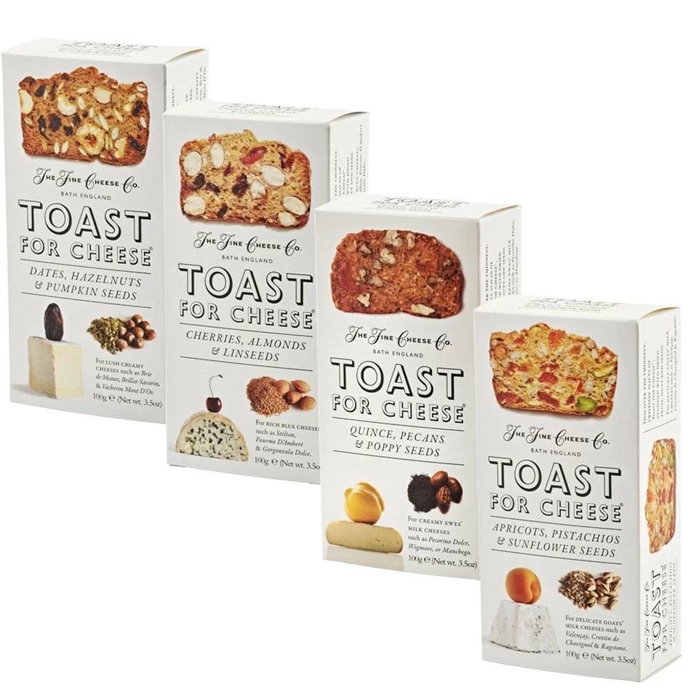 The Fine Cheese & Co. Toast for Cheese con Albicocca, Pistacchi e Semi di Girasole.