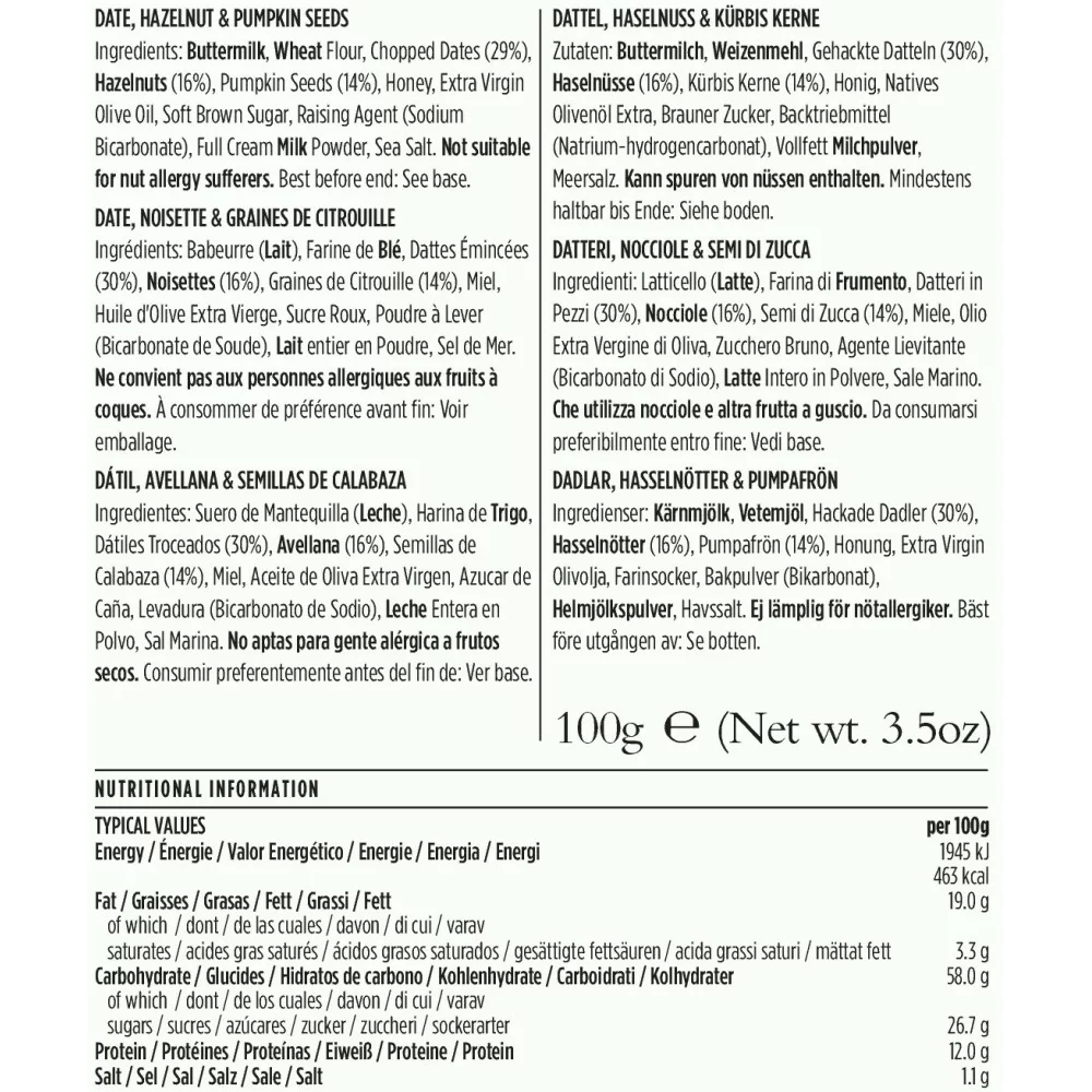 The Fine Cheese And Co. Toast For Cheese Datteri,Nocciole e Semi di Zucca