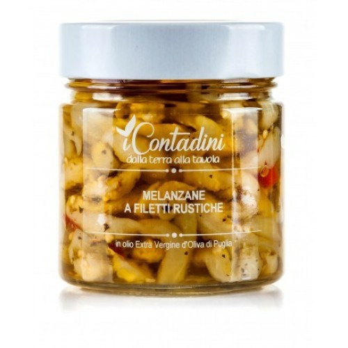 I Contadini Melanzane a Filetti Rustiche in Olio extra Vergine di Oliva