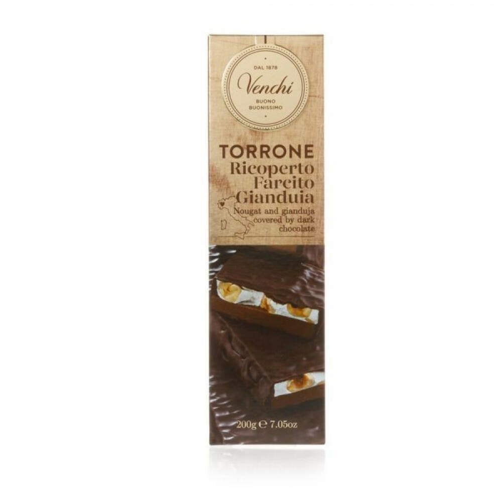 Venchi Barretta Torrone al gianduia ricoperta 200g