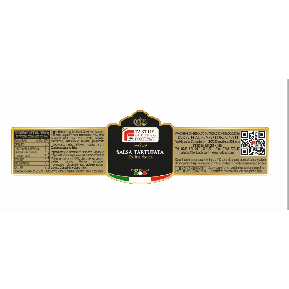 Tartufi Alfonso Fortunati Salsa Tartufata 250g