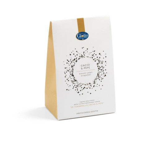 Pasticceria Giotto Biscotti Salati Artigianali Cacio e Pepe 180g
