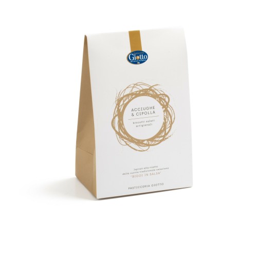 Pasticceria Giotto Carcere di Padova Biscotti Salati Artigianali  Acciughe e Cipolla 180g