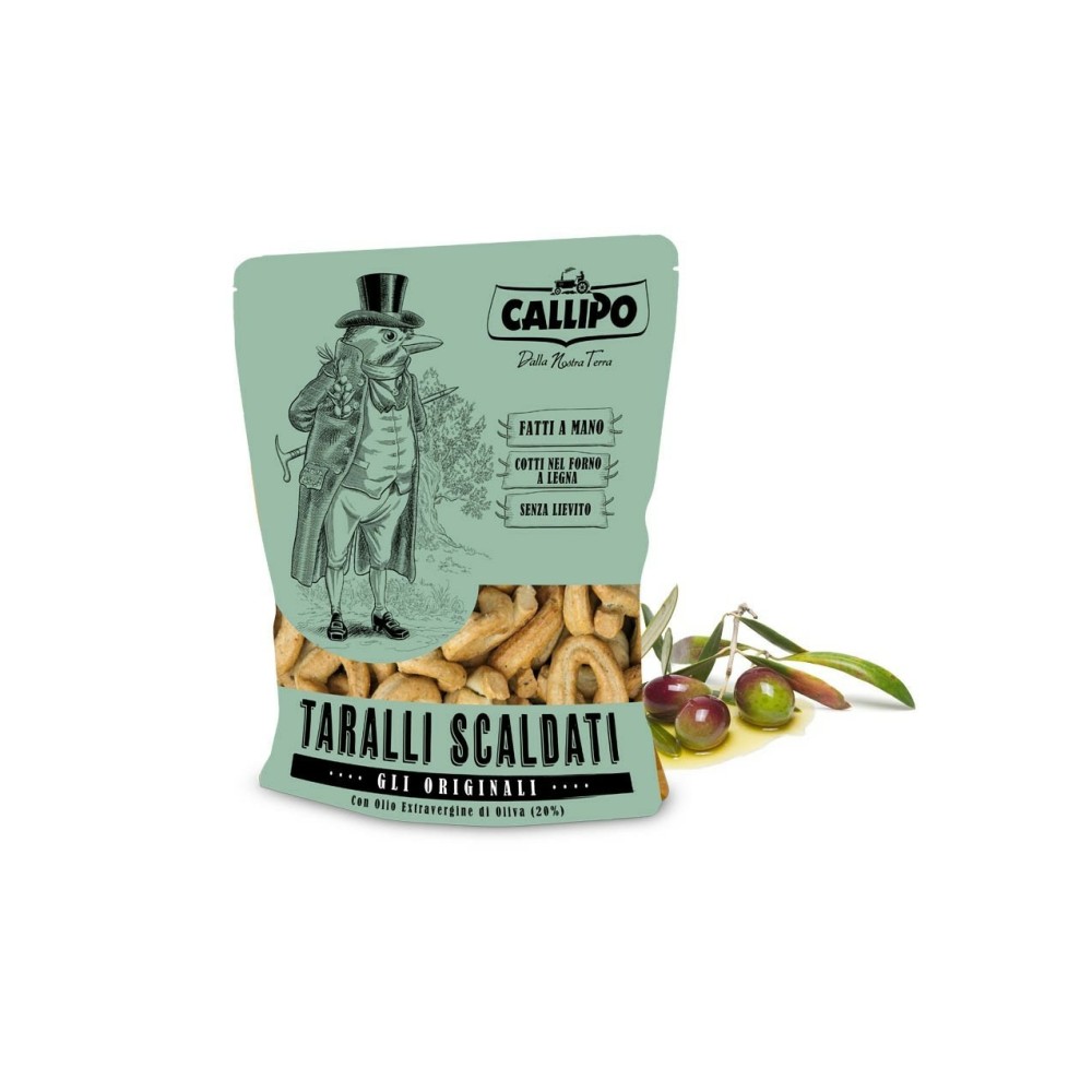Callipo Taralli Scaldati Gli Originali con olio Extra Vergine di Oliva.