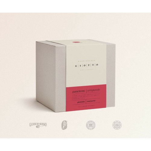 Giotto Pasticceria del Carcere di Padova Panettone Artigianale Amarene e Gianduia 1kg