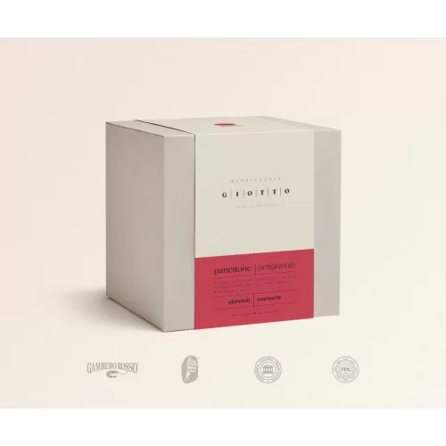 Giotto Pasticceria del Carcere di Padova Panettone Artigianale Amarene e Gianduia 1kg