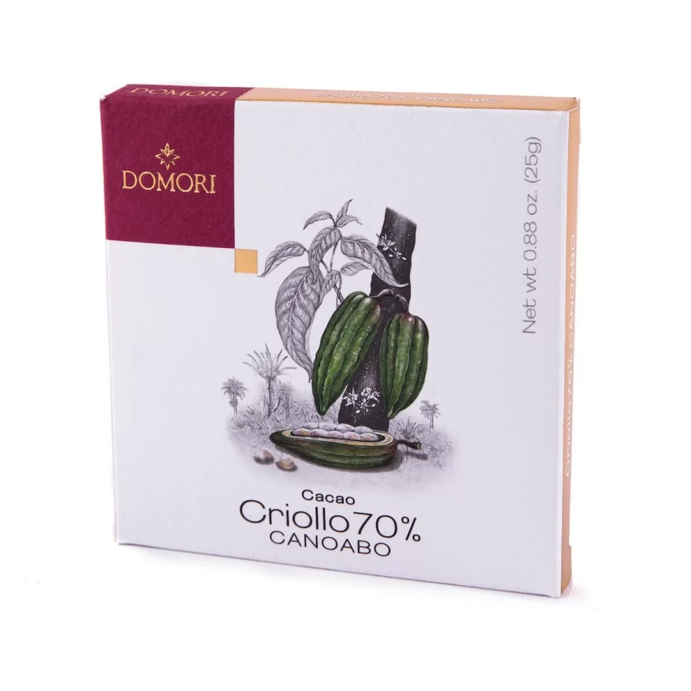 Dispensa Dolce Cacao Criollo 70 Canoabo Domori 25 g Dispensa Dolce Cacao Criollo 70 Canoabo Domori 25 g