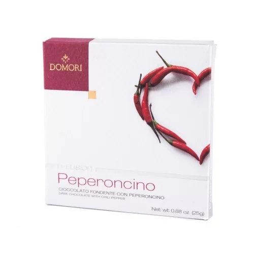 Dispensa Dolce Peperoncino Cioccolato Fondente con Peperoncino Domori D Fusion 25 g